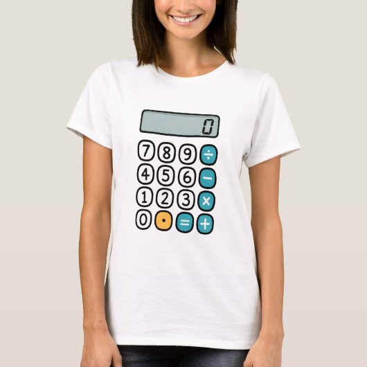Calculator Maths T Shirt for Teachers and Students (Vorderseite)