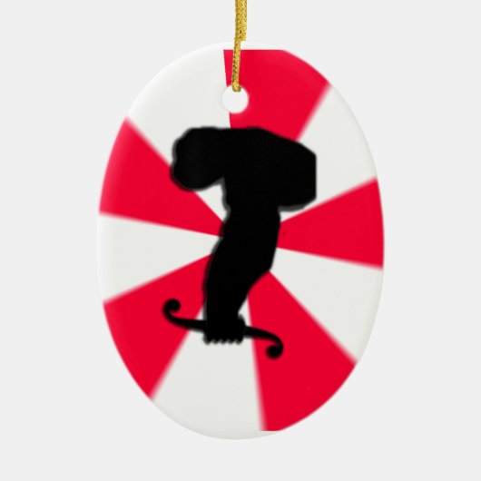 Calculus Ape Keramik Ornament (Vorne)