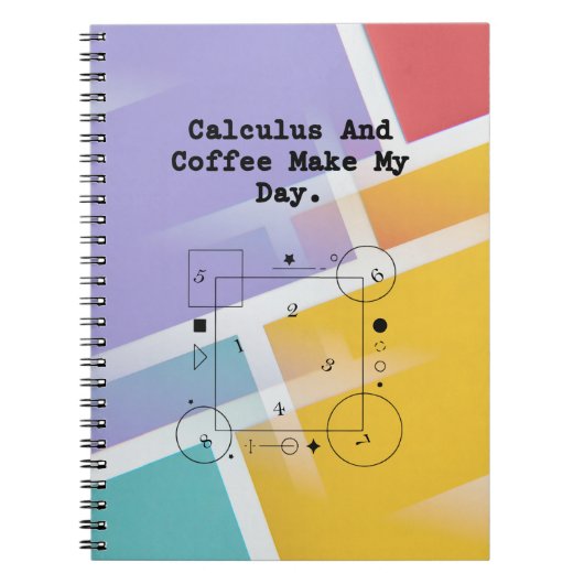 Calculus & Coffee Lover| Math Teacher Daily Ritual Notizblock (Vorderseite)
