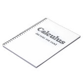 Calculus Derives Me Mad - Funny Mah Notebook Notizblock (Linke Seite)
