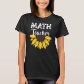 Calculus Joke Algebra Teacher Math Sunflower Math  T-Shirt (Vorderseite)