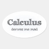 Calculus leitet Mad Math Spaß Stickers ab (Vorderseite)
