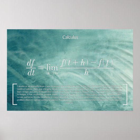 Calculus - Math Poster (Vorne)