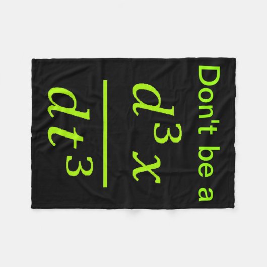 Calculus Physics Joke  Fleecedecke (Vorderseite (Horizontal))