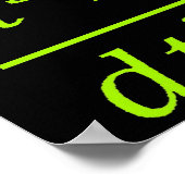 Calculus Physics Joke  Poster (Ecke)