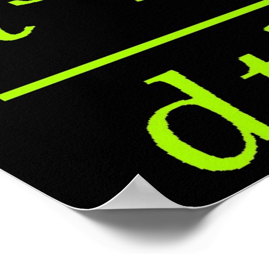 Calculus Physics Joke  Poster (Ecke)