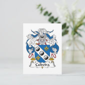 Caldeira-Familienwappen Postkarte (Stehend Vorderseite)