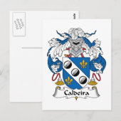 Caldeira-Familienwappen Postkarte (Vorne/Hinten)