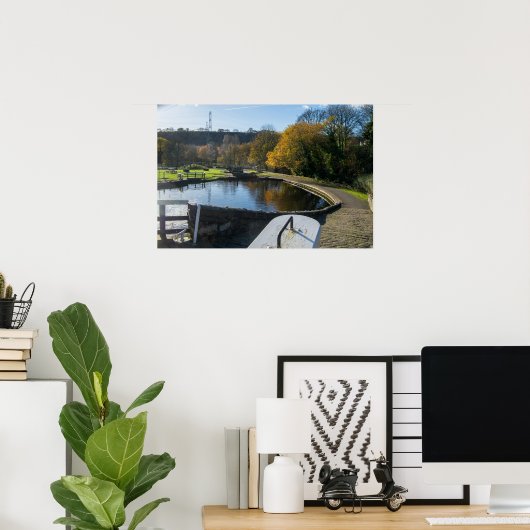 Calder and Hebble Navigation: Salterhebble Locks Poster (Heimbüro)