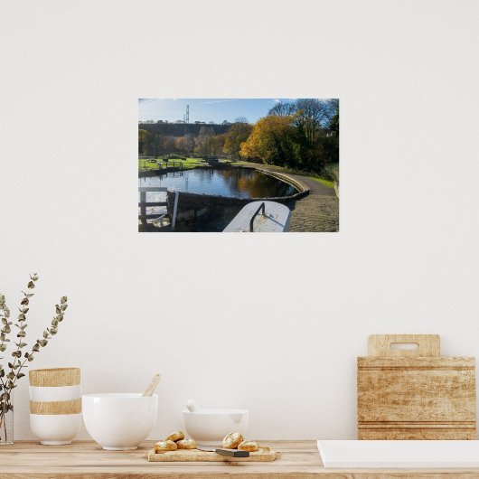 Calder and Hebble Navigation: Salterhebble Locks Poster (Küche)