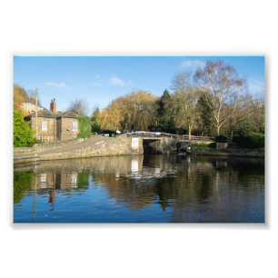 Calder and Hebble Navigation: Salterhebble-Schleus Fotodruck