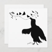 Calder Catching Bird Feiertagskarte (Vorne/Hinten)