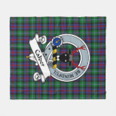Calder Clan Abzeichen Tartan Kariert Fleecedecke (Vorderseite (Horizontal))