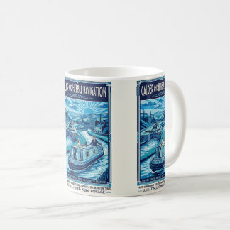 Calder und Hebble Navigation Reiseplakat Kaffeetasse