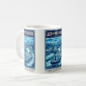 Calder und Hebble Navigation Reiseplakat Kaffeetasse (Vorderseite Links)