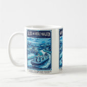 Calder und Hebble Navigation Reiseplakat Kaffeetasse (Links)