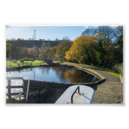 Calder und Hebble Navigation: Salterhebble-Schleus Fotodruck