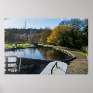Calder und Hebble Navigation: Salterhebble-Schleus Poster