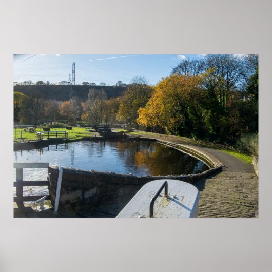 Calder und Hebble Navigation: Salterhebble-Schleus Poster (Vorne)