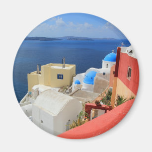 Caldera, Oia, Santorini, Griechenland Magnet