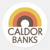 Caldor Banks Runder Aufkleber (Vorderseite)