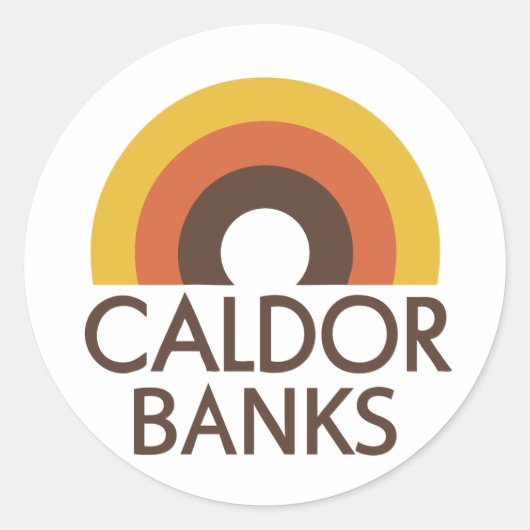 Caldor Banks Runder Aufkleber (Vorderseite)