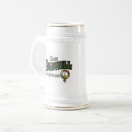 Caldwell Clan Bierglas (Vorderseite Links)