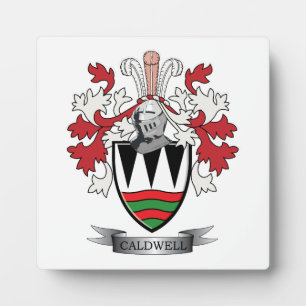 Caldwell Familienwappen Coat of Arms Fotoplatte