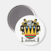 Caldwell Familienwappen Magnet (Vorderseite/Rückseite)