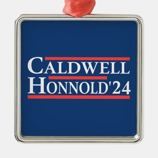 Caldwell Honnold 2024 Ornament Aus Metall (Vorne)