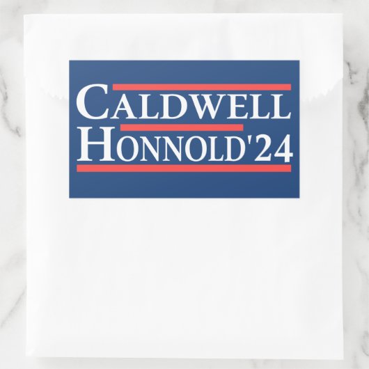 Caldwell Honnold 2024 Rechteckiger Aufkleber (Tasche)