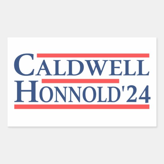 Caldwell Honnold 2024 Rechteckiger Aufkleber (Vorderseite)