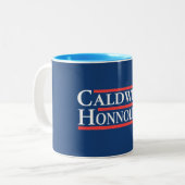 Caldwell Honnold 2024 Zweifarbige Tasse (Vorderseite Links)