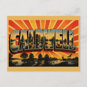 Caldwell Idaho Seeufer Fluss Grüngürtel Park Kunst Postkarte