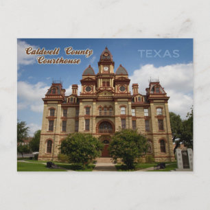 Caldwell Landkreis Courthouse, Lockhart, Texas Postkarte