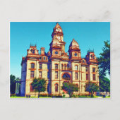 Caldwell Landkreis Courthouse, Lockhart, TX. Postkarte (Vorderseite)