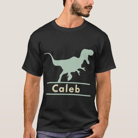 Caleb Dinosaur T Rex Name T-Shirt (Vorderseite)