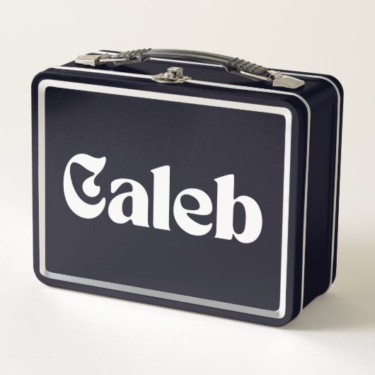 Caleb Metall Brotdose (Vorderseite)