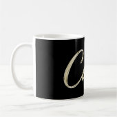 Caleb Name whitegold Tasse Teetasse Kaffeetasse (Links)