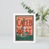 "Caleb West" Leuchtturm New England Sea Folk Postkarte (Stehend Vorderseite)