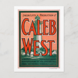 "Caleb West" Leuchtturm New England Sea Folk Postkarte