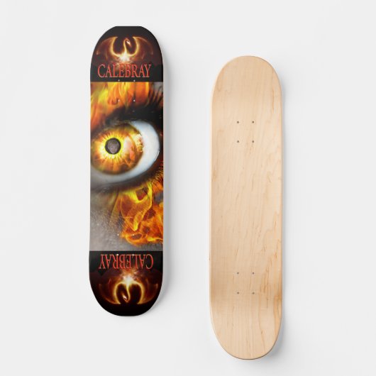 CALEBRAY FEUER-AUGE SKATEBOARD (Vorderseite)
