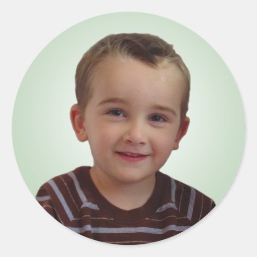 Caleb's Gesichtsaufkleber Runder Aufkleber (Vorderseite)