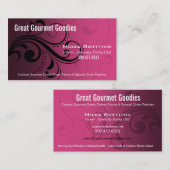 Caleché Strudel-stilvolle Visitenkarteschablone Visitenkarte (Vorne/Hinten)