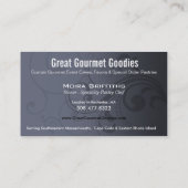 Caleché Strudel-stilvolle Visitenkarteschablone Visitenkarte (Rückseite)