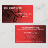 Caleché Strudel-stilvolle Visitenkarteschablone Visitenkarte (Vorne/Hinten)