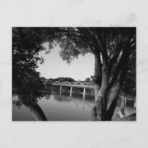 Caledonia Bridge B&W Postkarte