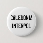 Caledonia Interpol Knopf Button (Vorderseite)