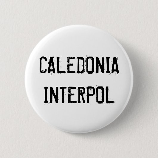 Caledonia Interpol Knopf Button (Vorderseite)