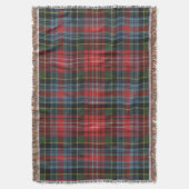 Caledonia Modern Original Scottish Tartan Decke (Vorderseite Vertikal)